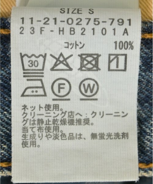 FUTURE ARCHIVE（フューチャーアーカイブ）デニムパンツ 青 サイズ:S メンズ/2200660105109