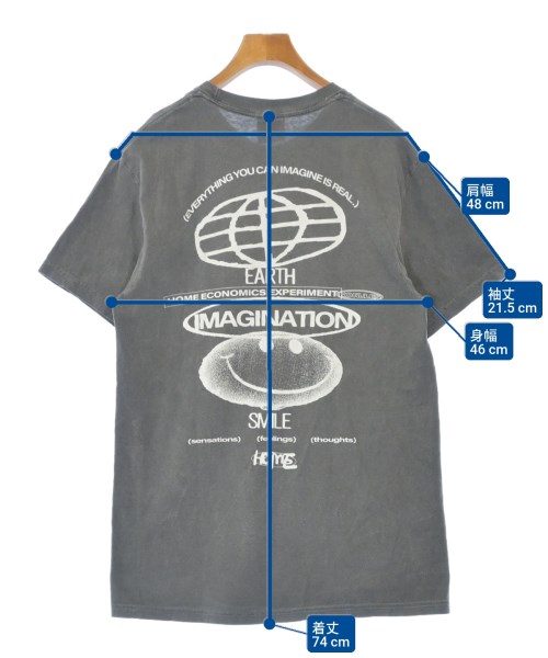 HOME ECONOMICS EXPERIMENT（ホームエコノミックスエクスペリメント）Tシャツ・カットソー グレー サイズ:-(M位) メンズ/2200629167025
