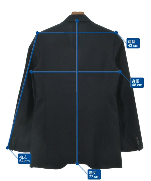 HUSBANDS（ハズバンズ）テーラードジャケット 紺 サイズ:48(L位) メンズ/2200677080079