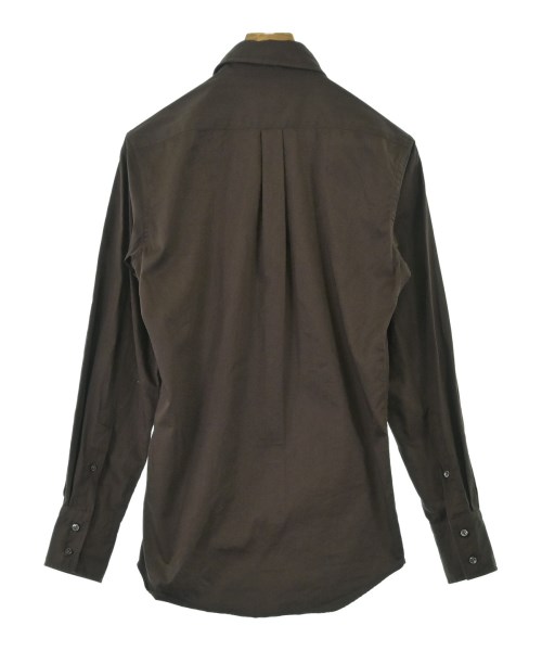 HUSBANDS（ハズバンズ）カジュアルシャツ 茶 サイズ:XS メンズ/2200665832062