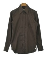 HUSBANDS（ハズバンズ）カジュアルシャツ 茶 サイズ:XS メンズ/2200665832062