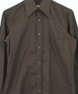 HUSBANDS（ハズバンズ）カジュアルシャツ 茶 サイズ:XS メンズ/2200665832062