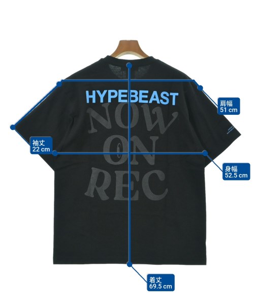 HYPEBEAST（ハイプビースト）Tシャツ・カットソー 黒 サイズ:L メンズ/2200681557093