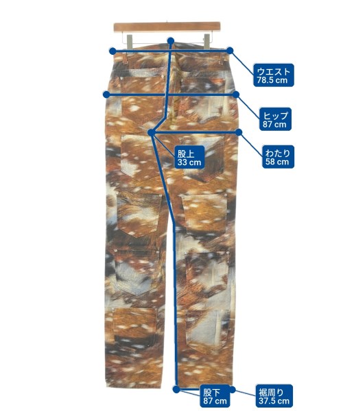 LOURDES（ルルド）デニムパンツ 茶 サイズ:29(S位) メンズ/2200666862136