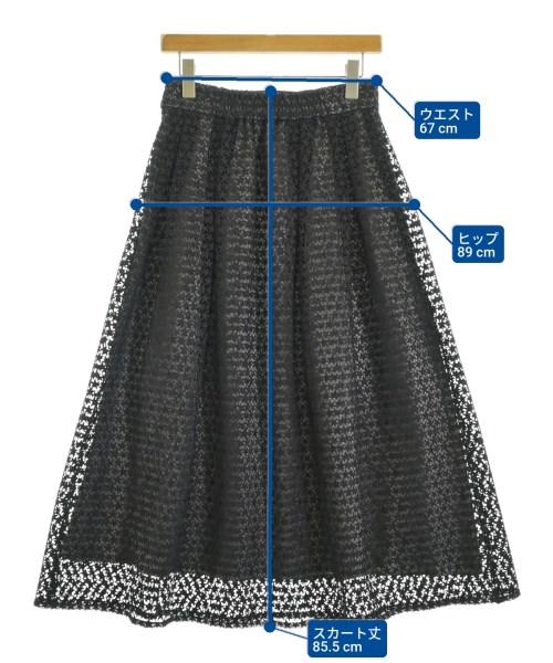 Maglie le cassetto（マーリエルカセット）ロング・マキシ丈スカート 黒 サイズ:11(L位) レディース/2200669479041