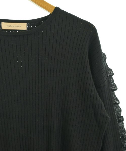 Maglie le cassetto（マーリエルカセット）ニット・セーター 黒 サイズ:9(M位) レディース/2200709549123