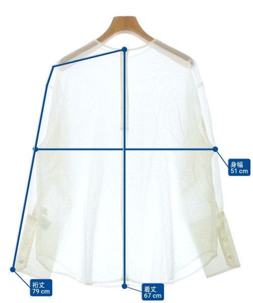 mallow blue（マローブルー）ブラウス 白 サイズ:F レディース/2200600157038