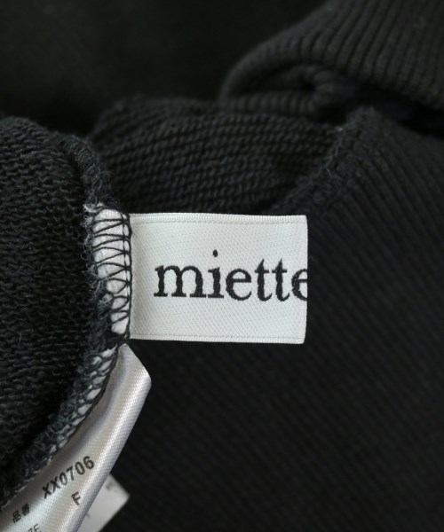miette（ミエット）パーカー 黒 サイズ:F レディース/2200675058100