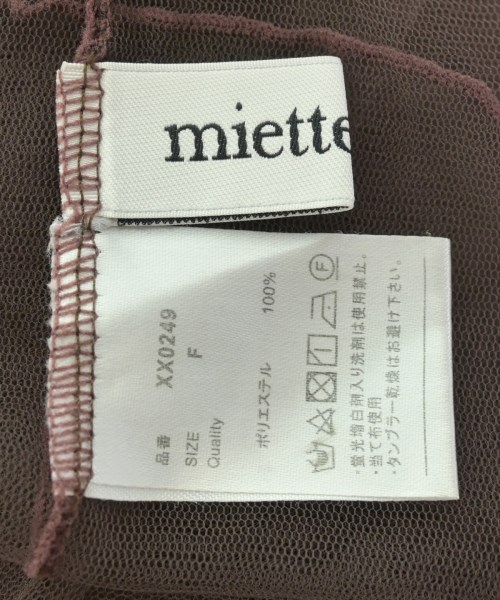 miette（ミエット）Tシャツ・カットソー 茶 サイズ:F レディース/2200701757076