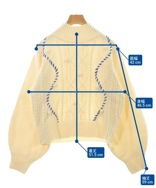 miette（ミエット）ニット・セーター 白 サイズ:F レディース/2200659925039