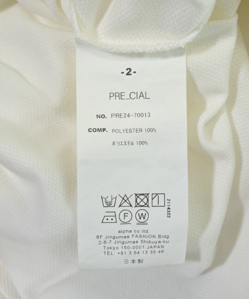 PRE_CIAL（プレシャル）Tシャツ・カットソー 白 サイズ:2(M位) メンズ/2200710985132