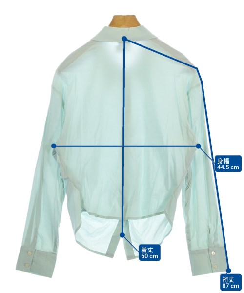 STUDIO DOE（スタジオドゥ）カジュアルシャツ 青 サイズ:M レディース/2200635418067