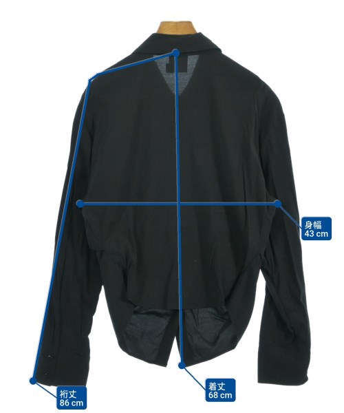 STUDIO DOE（スタジオドゥ）カジュアルシャツ 黒 サイズ:M レディース/2200635418074