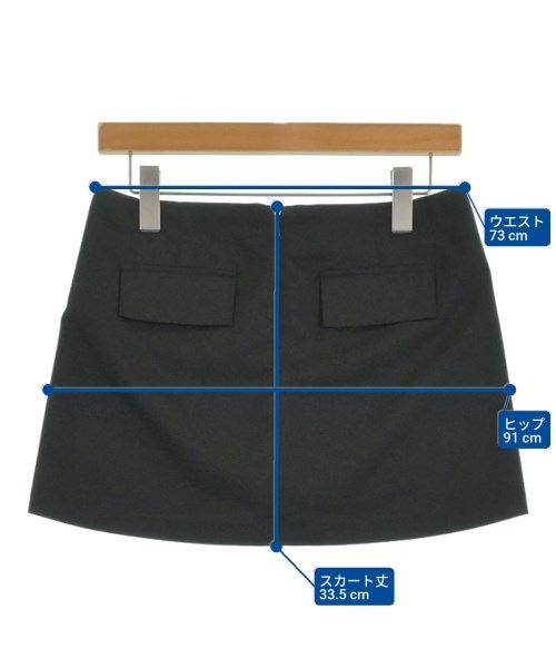 STUDIO DOE（スタジオドゥ）ミニスカート 黒 サイズ:S レディース/2200679326038