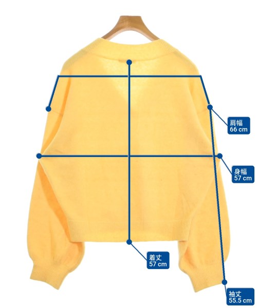 STUDIO DOE（スタジオドゥ）ニット・セーター 黄 サイズ:S メンズ/2200658129018