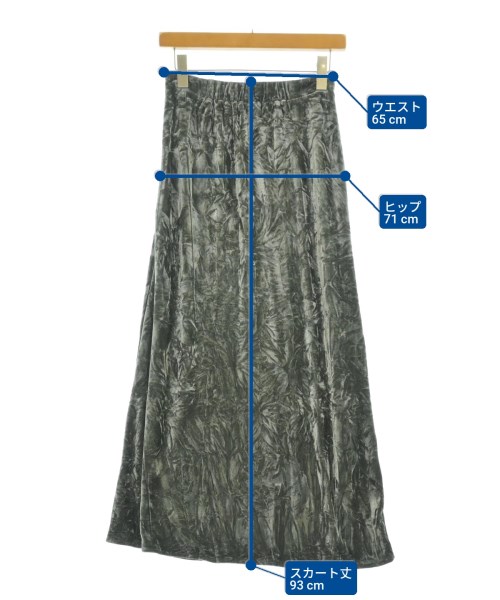 THE YOn（ザヨン）ロング・マキシ丈スカート グレー サイズ:F レディース/2200670343041