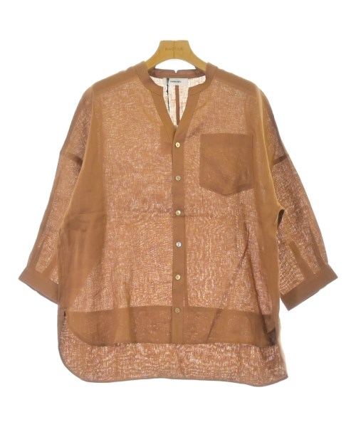 YARRA NEU(ヤラニュー)カジュアルシャツ 茶 サイズ:F/2200678651018