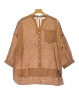 YARRA NEU（ヤラニュー）カジュアルシャツ 茶 サイズ:F レディース/2200678651018