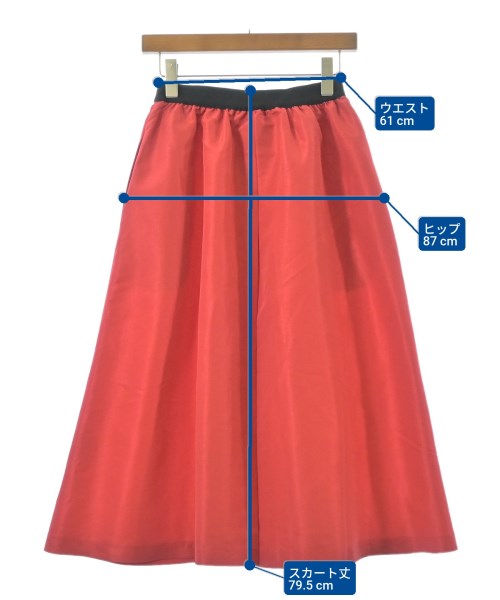ELFRANK（エルフランク）ロング・マキシ丈スカート 赤 サイズ:F レディース/2200687835102