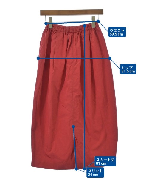 ELFRANK（エルフランク）ひざ丈スカート 赤 サイズ:F レディース/2200645106053