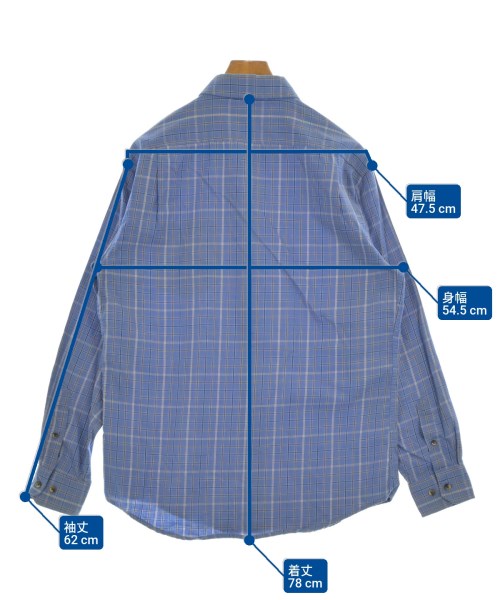 PURITAN（ピューリタン）カジュアルシャツ 青 サイズ:M メンズ/2200639447117