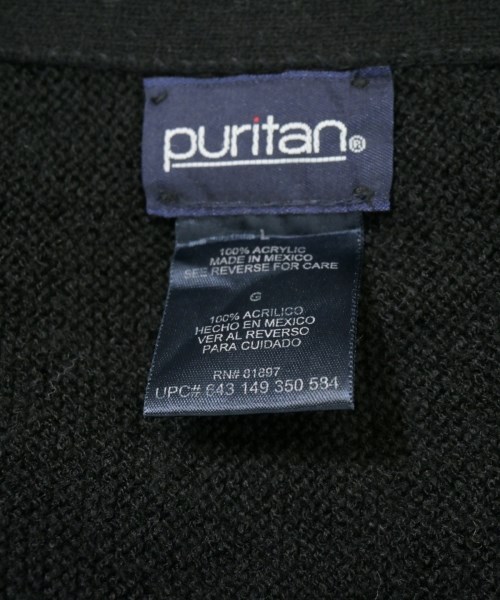 PURITAN（ピューリタン）カーディガン 黒 サイズ:L メンズ/2200701235093