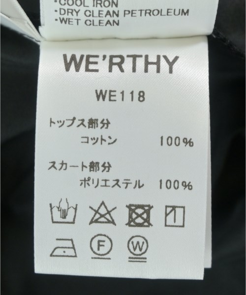WE'RTHY（ワーシー）ワンピース 黒 サイズ:S レディース/2200715858011