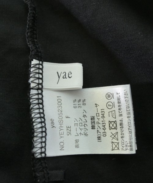 yae（ヤエ）Tシャツ・カットソー 黒 サイズ:F レディース/2200636299047