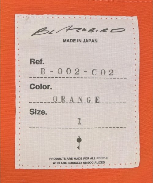 BLACKBIRD（ブラックバード）その他 オレンジ サイズ:1(S位) メンズ/2200643697010