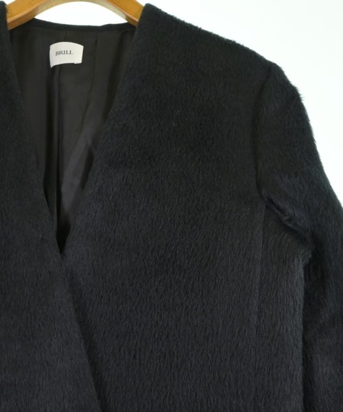 BRILL（ブリル）ノーカラージャケット 黒 サイズ:38(M位) レディース/2200614850017