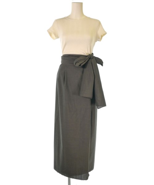 BRILL(ブリル)ロング・マキシ丈スカート 茶 サイズ:36(S位)/2200661741450