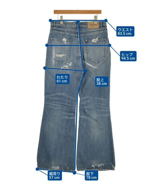 NO/FAITH STUDIOS（ノーフェイスストゥディオス）デニムパンツ 青 サイズ:L メンズ/2200677017709