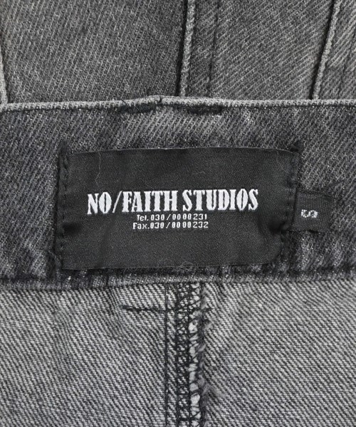 NO/FAITH STUDIOS（ノーフェイスストゥディオス）デニムパンツ 黒 サイズ:S メンズ/2200681195011