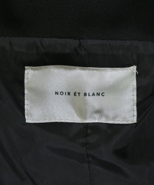 NOIR ET BLANC（ノワールエブラン）ステンカラーコート 黒 サイズ:L メンズ/2200647115015