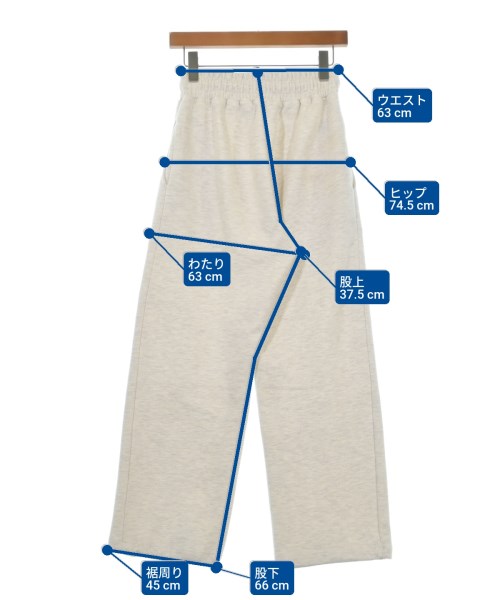 OHOTORO（オオトロ）スウェットパンツ 白 サイズ:S レディース/2200635775078