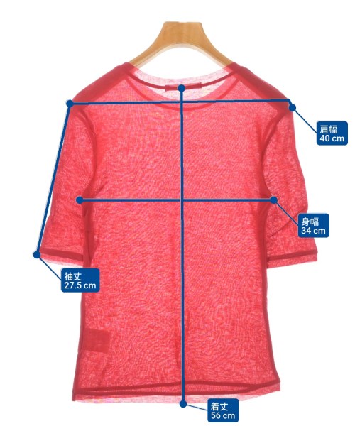 OHOTORO（オオトロ）Tシャツ・カットソー 赤 サイズ:-(S位) レディース/2200624085041