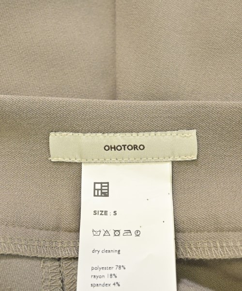 OHOTORO（オオトロ）スラックス ベージュ サイズ:S レディース/2200688609047