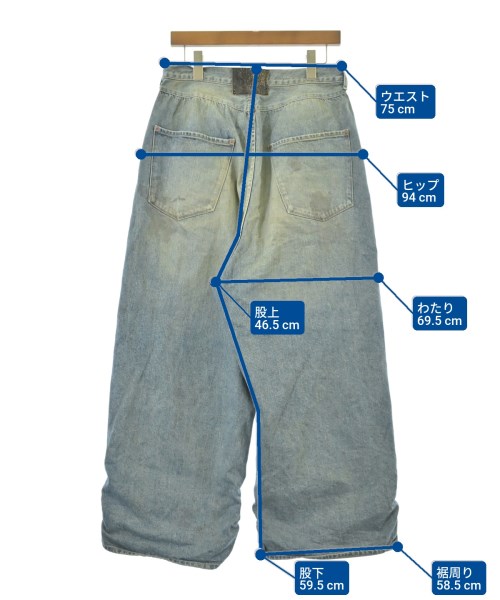 reformed（リフォメッド）デニムパンツ 青 サイズ:2(M位) メンズ/2200621524024