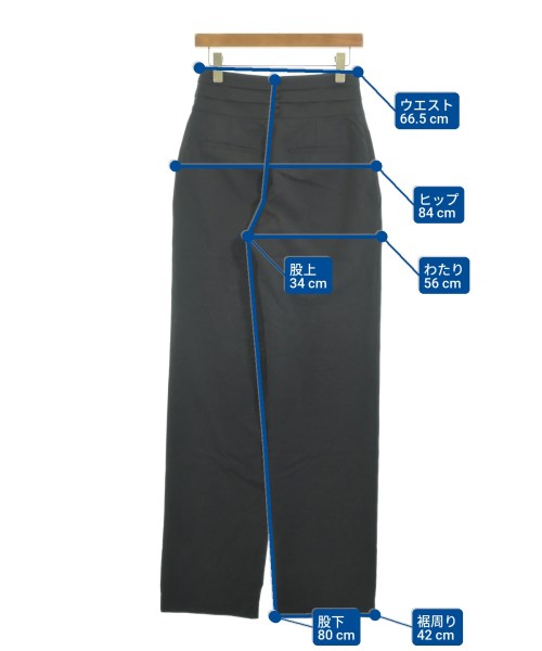 ROHE（ローエ）スラックス 黒 サイズ:34(XS位) レディース/2200629680012