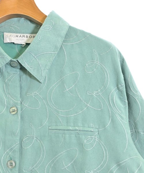SAG HARBOR（サグハーバー）カジュアルシャツ 緑 サイズ:-(L位) レディース/2200622837048