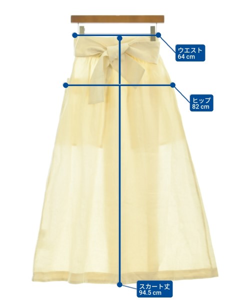 Three Graces London（スリーグレイスロンドン）ロング・マキシ丈スカート 白 サイズ:8(S位) レディース/2200606969031