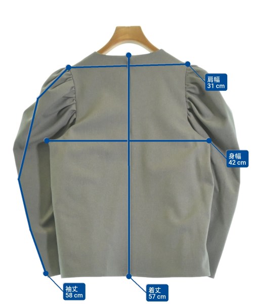 TREFLE+1（トレフルプラスワン）ブラウス グレー サイズ:F レディース/2200642082015