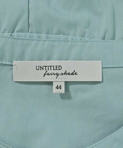 UNTITLED fairy shade（アンタイトルフェアリーシェード）シャツワンピース 青 サイズ:44(XL位) レディース/2200694579112