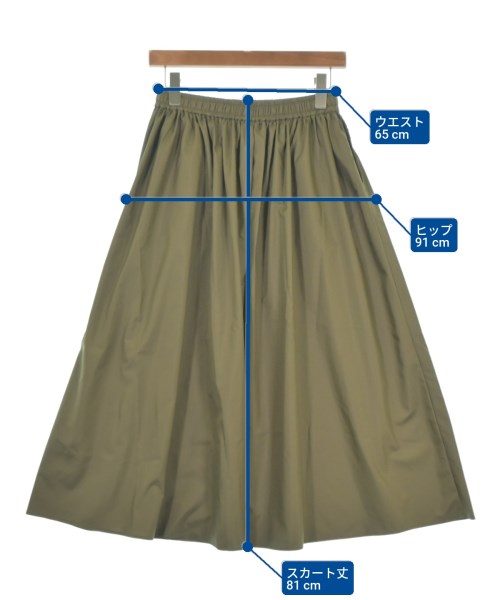 UNTITLED fairy shade（アンタイトルフェアリーシェード）ロング・マキシ丈スカート カーキ サイズ:2(M位) レディース/2200662454168