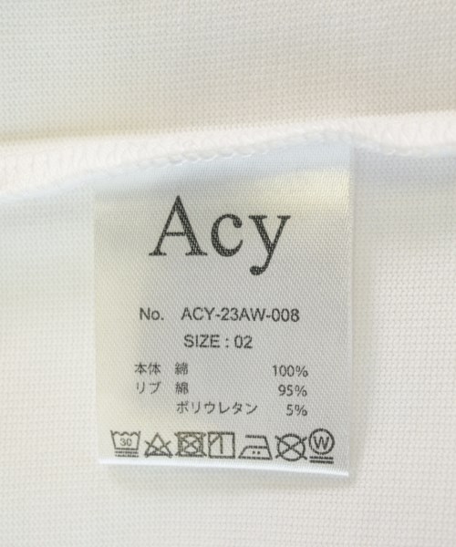Acy（エーシー）Tシャツ・カットソー 白 サイズ:02(M位) メンズ/2200726863066