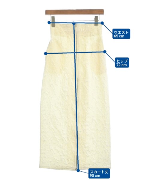 ANGELINA（アンジェリーナ）ロング・マキシ丈スカート 白 サイズ:F レディース/2200613526012