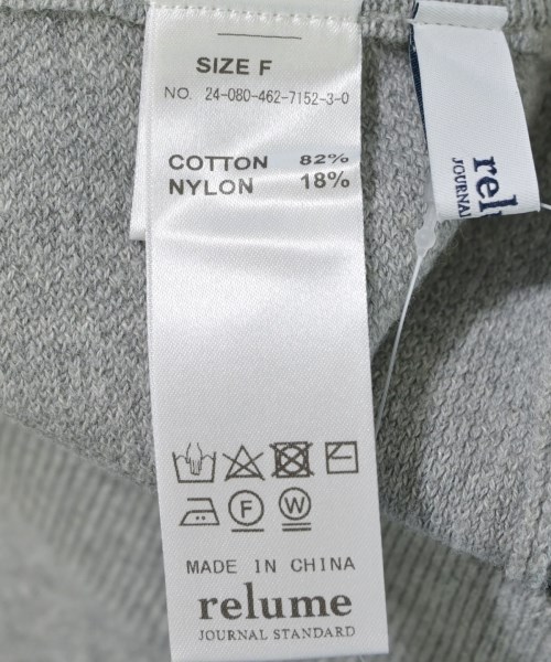 JOURNAL STANDARD relume（ジャーナルスタンダードレリューム）スウェットパンツ グレー サイズ:F レディース/2200679694014