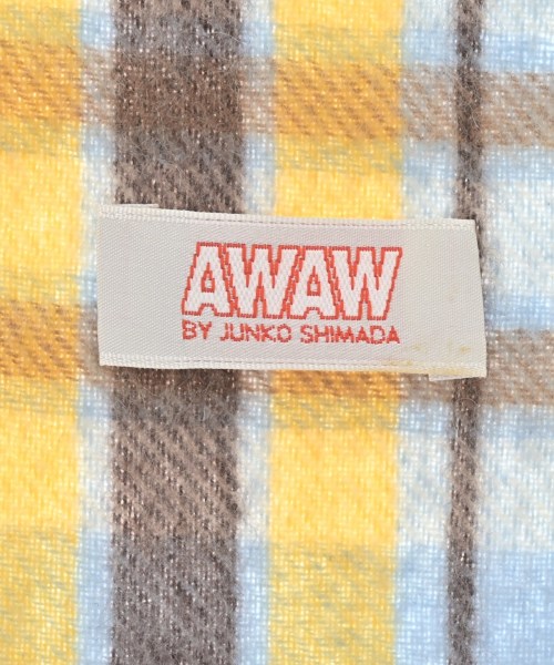 AWAW by JUNKO SHIMADA（アウアウバイジュンコシマダ）マフラー 青 サイズ:- レディース/2200608584454