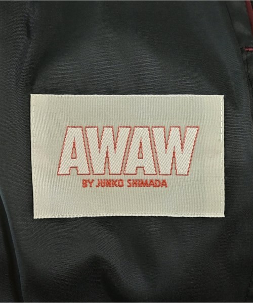 AWAW by JUNKO SHIMADA（アウアウバイジュンコシマダ）ジャケット 黒 サイズ:11(L位) レディース/2200712227032