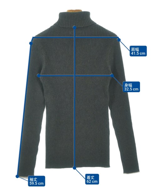 Calen h.（カレンアッシュ）ニット・セーター グレー サイズ:F レディース/2200671903077